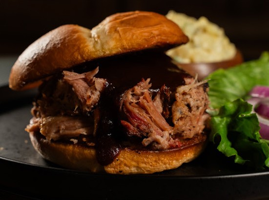 Pulled pork sandwich